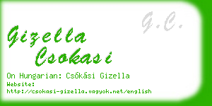 gizella csokasi business card
