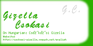 gizella csokasi business card